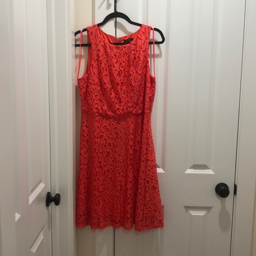 Apt 9 Orange Lace Cocktail Dress